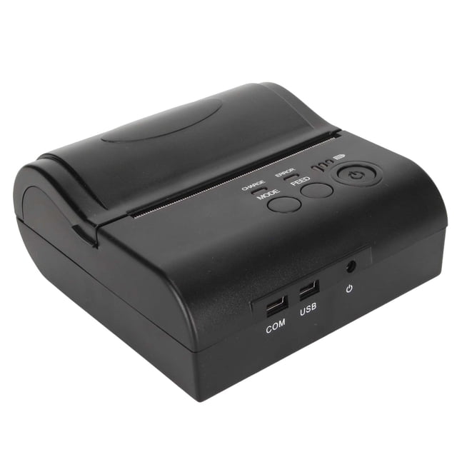 Thermal Printer , 203 DPI Accuracy, 90mm / s Print Speed, USB Interface, Serial Port, Rechargeable Battery, Compatible with Win9X 2000 2003 Vista 7 XP 8 10 11Linux OS X