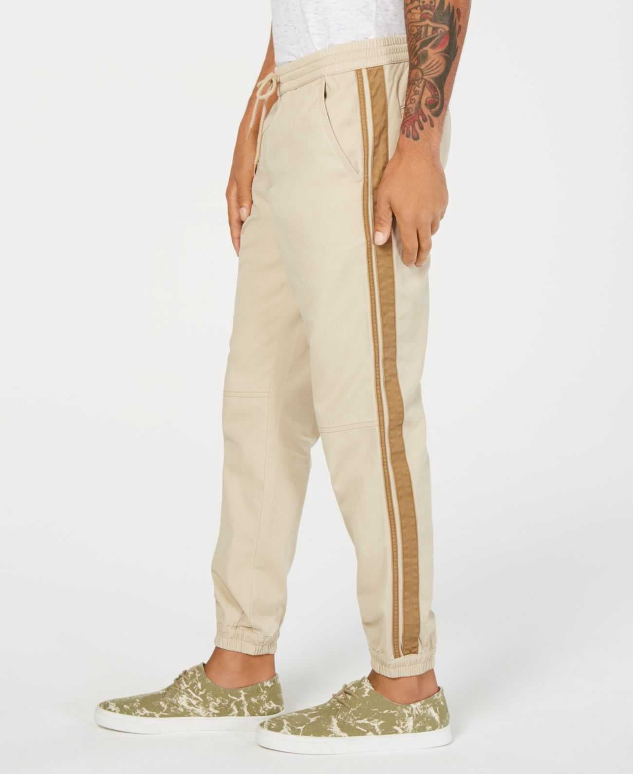 American Rag Mens Side Stripe Casual Jogger Pants, Beige, X-Large -  Walmart.com