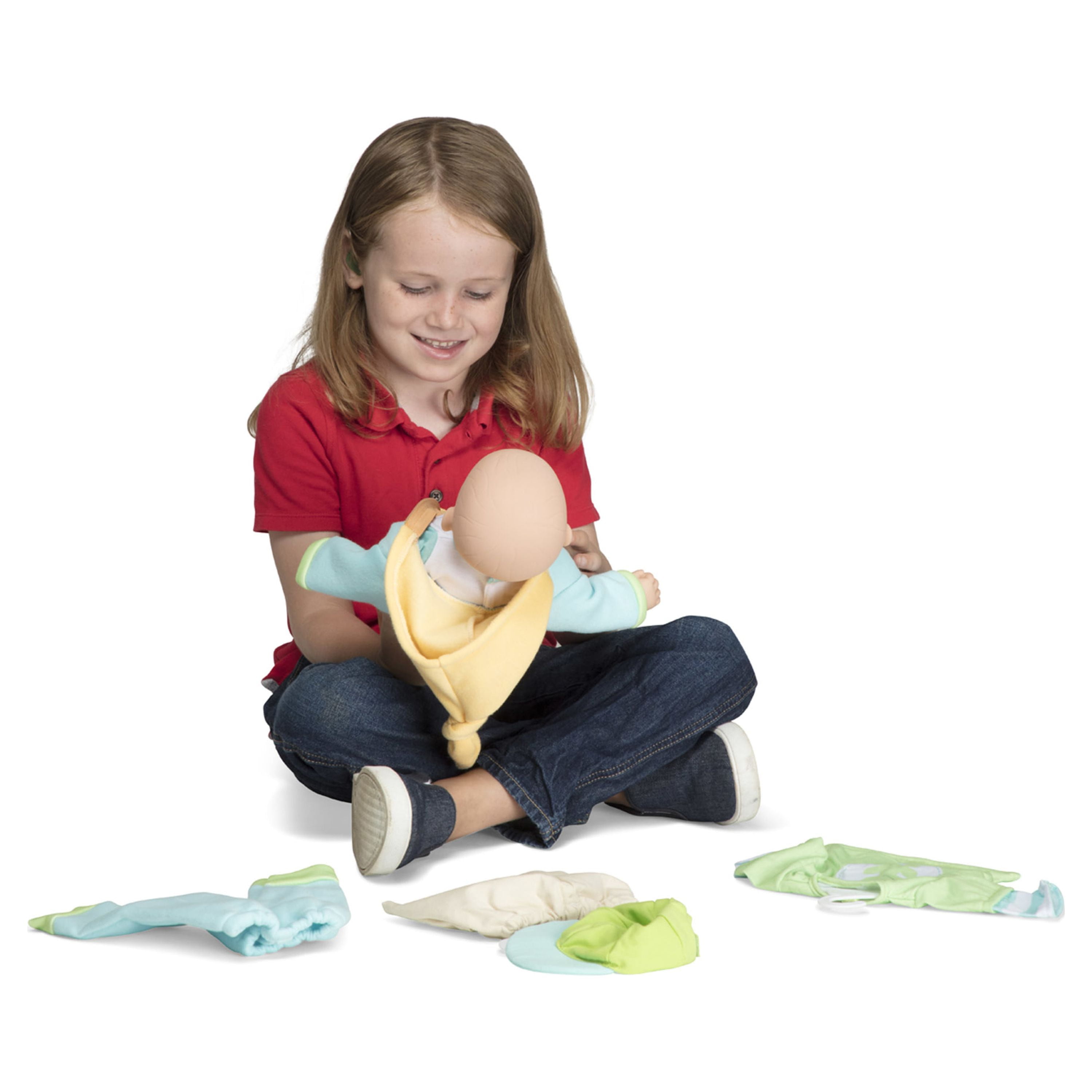 Melissa Doug Mine to Love Unisex Doll Clothes 6 pcs Mix Match Outfits for 12 18 Dolls Babies Toy Accessories Walmart