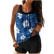 thumbnail image 1 of Trajes de Baño de Mujer Más Tamaño Impresión Bowknot Dos Piezas con Pantalones Cortos, Pantalones Cortos de Tamaño Más para las Mujeres, 1 of 6