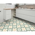 thumbnail image 5 of DEWOO Peel and Stick Floor Tile, Peel and Stick Flooring Self Adhesive, Waterproof Vinyl Flooring Suitable for Bathroom, Kitchen, Light Green(12 x 12 In, 10PCS), 5 of 5