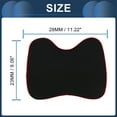 thumbnail image 3 of Almohada para el cuello de coche en forma de hueso, reposacabezas universal para el cuello, espuma viscoelástica, negro y rojo, 1 pieza, 3 of 6