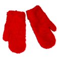 thumbnail image 1 of 1 Pair Women Gloves Solid Color Faux Rabbit Fur Autumn Winter Windproof Knitting Gloves Christmas Gift, 1 of 10