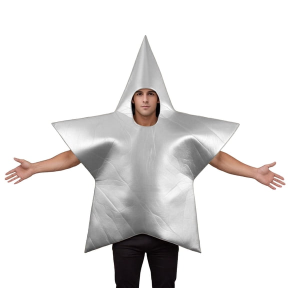 DHFJKG Court Star Dress Up Onesie For Adult Unisex Christmas Halloween Party Dress Up Wear With Shining Star Holiday One-Pieces