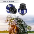 thumbnail image 3 of Unique Bargains 0.59" Motorcycle Slider Frame Aluminum Alloy Plastic Wheel Fairing Protection Crash Pad Protector Guard 2.13" 2.56"  Blue 2 Pcs, 3 of 7