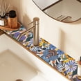 thumbnail image 2 of Yayeee Faucet Mat for Kitchen Sink 30" Diatomite Long Splash Guard Pad, Purple Flowers, 2 Pack, 2 of 7