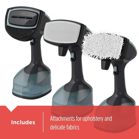 Black+Decker - Advanced Handheld Garment Steamer - Gray/Blue