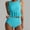 Sky Blue, variant on Women Two Piece Swimsuit Tankini Ruffle Tank Top Bathing Suits Full Coverage Swim Suits with High Waisted Bottom