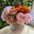 thumbnail image 5 of Seven-Headed Artificial Peony Bouquet, Vintage Style, Artificial Peony, Suitable for Home décor, Wedding Bouquets and Parties (1Piece)(F), 5 of 9