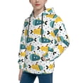thumbnail image 2 of Goofa Funny Boats Pattern Hooded Sweatshirt for Youth Trendy youth sweatshirt Casual Hoodie for Boys and Girls-Large, 2 of 6