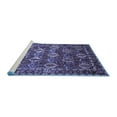 thumbnail image 2 of Ahgly Company Machine Washable Indoor Rectangle Persian Blue Traditional Area Rugs, 5' x 7', 2 of 4