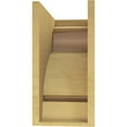 thumbnail image 4 of 9"W x 18"D x 18"H Classic Mayflower Rough Cedar Woodgrain TimberThane Corbel, Primed Tan, 4 of 6