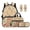 Adorable Capybara, variant on Cute Cat Backpack with Lunch Box for Kids 5-6/7-8 Elementary School Bag for Girls 1st Grade with Lunch Bag 5 PCS Pink Cherry Blossom Bookbag and Lunch Tote Bag and Pencil Box Set Bookmarks