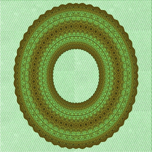 Ahgly Company Tapis d'Intérieur Lavable à la Machine, Carré, Transitionnel, Vert Pâle, Tapis de Zone, 7 Pieds Carré