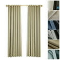 thumbnail image 1 of Cortinas opacas para dormitorio Cortinas aislantes con arandela de dormitorio para sala de estar, ju TOMSHOO Beige/39W X 51L in, 1 of 7