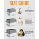 thumbnail image 5 of Caja de arena para gatos Powools de acero inoxidable, entrada superior, gris, 5 of 6