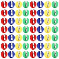 Taihexin 200 Pcs Colored Pencil Sharpeners in Bulk, Portable Handheld Pencil Sharpeners with 1 Holes for Kids Goodie Bag Fillers and Classroom Rewards (Color Random)