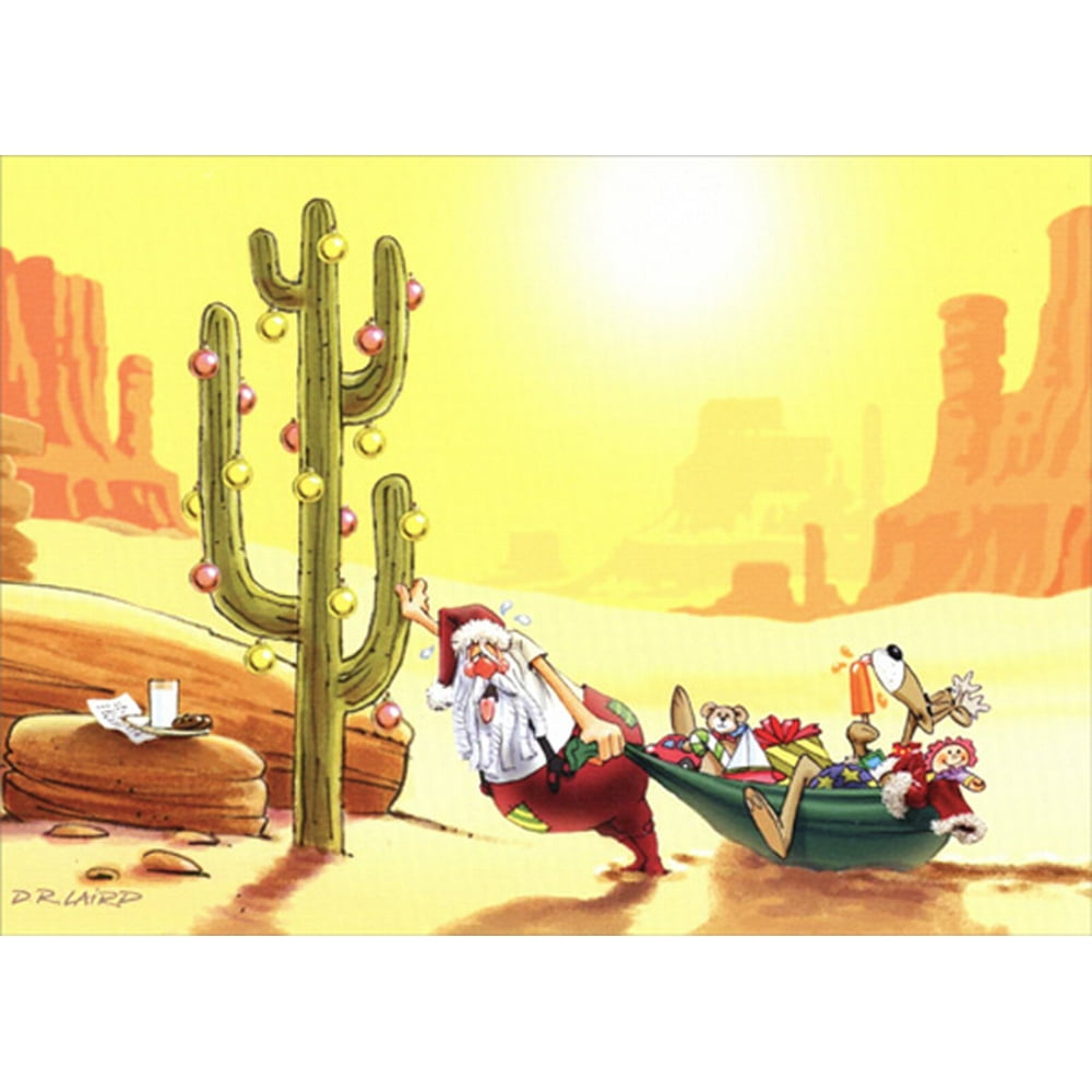 LPG Greetings Santa Delivers Toys in the Desert DR Laird Box of 18