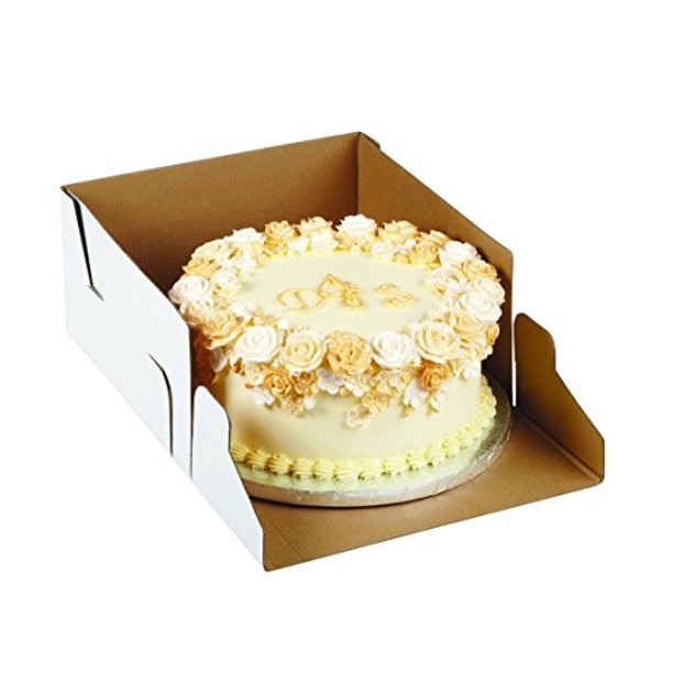 Wilton Corrugated Cake Boxes, 12" x 12" x 6", 2 Ct