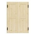 thumbnail image 4 of 30" x 42" Solid Wood Café / Saloon Door Dual Partition Door Porch Entrance Door, 4 of 8
