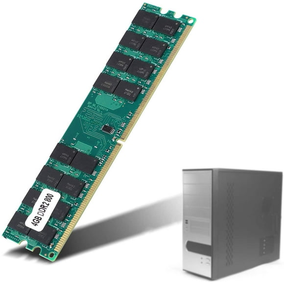 Mémoire RAM de 4 Go pour Ordinateur de Bureau AMD, Module de Mémoire de Bureau DDR2 de 800 Mhz, 240 Broches pour Anti-Interférence Élevée