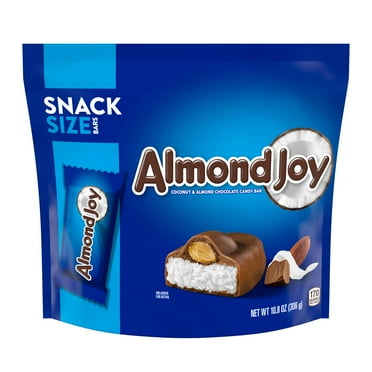 Almond Joy Coconut and Almond Chocolate Snack Size Candy, Bag 10.8 oz