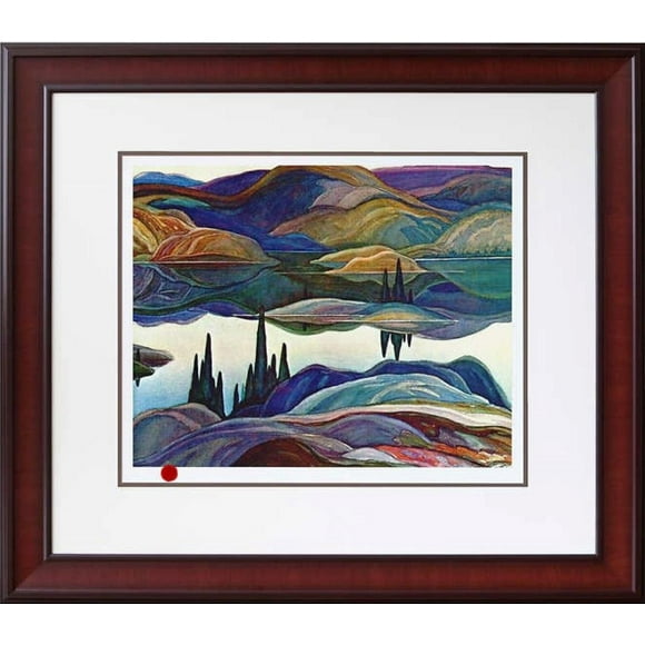 Mirror Lake Framed Print by F. Carmichael