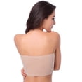 thumbnail image 2 of Women Strapless Bra Bandeau Tube Removable Padded Top, 2 of 2