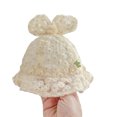 thumbnail image 4 of Fortune Baby Girl Summer Hat Mesh Flower Hat Infant Sweet Bow Cap, 4 of 9