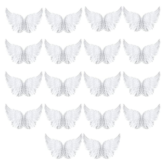 12x alas de plumas de ángel Yinane suministros de Disfraces de hadas 110 mm x 65 mm Yinane Costunme juguetes de alas de ángel