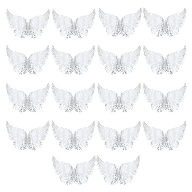 12 piezas de plumas de ángel, suministros para disfraces, adornos ajustables, decoración de hadas para fiesta de disfraces, , 110 mm x 65 mm Fernando Costunme juguetes de alas de ángel