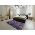 thumbnail image 5 of Ahgly Company Machine Washable Indoor Rectangle Industrial Modern Purple Haze Purple Area Rugs, 8' x 10', 5 of 7