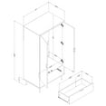 thumbnail image 2 of South Shore Oxford, Contemporary Cabinet,  Brown, 2 of 12