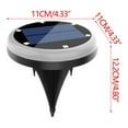 thumbnail image 3 of Luces solares para suelo, nuevas en 2025, luces solares para jardín a prueba de agua, luces solares LED, luces subterráneas para jardín, camino, lámpara de pared para exteriores, 6 LED Akmoler, 3 of 9