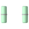 thumbnail image 2 of Injueey Juego de tazas de de viaje, caja de almacenamiento para de dientes y cepillos de dientes, soporte para cepillos de dientes, contenedor Type2 NO2, 2 of 6