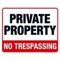 thumbnail image 1 of Private Property No Trespassing Sign, (SI-3093) 24x30 Aluminum, 1 of 1