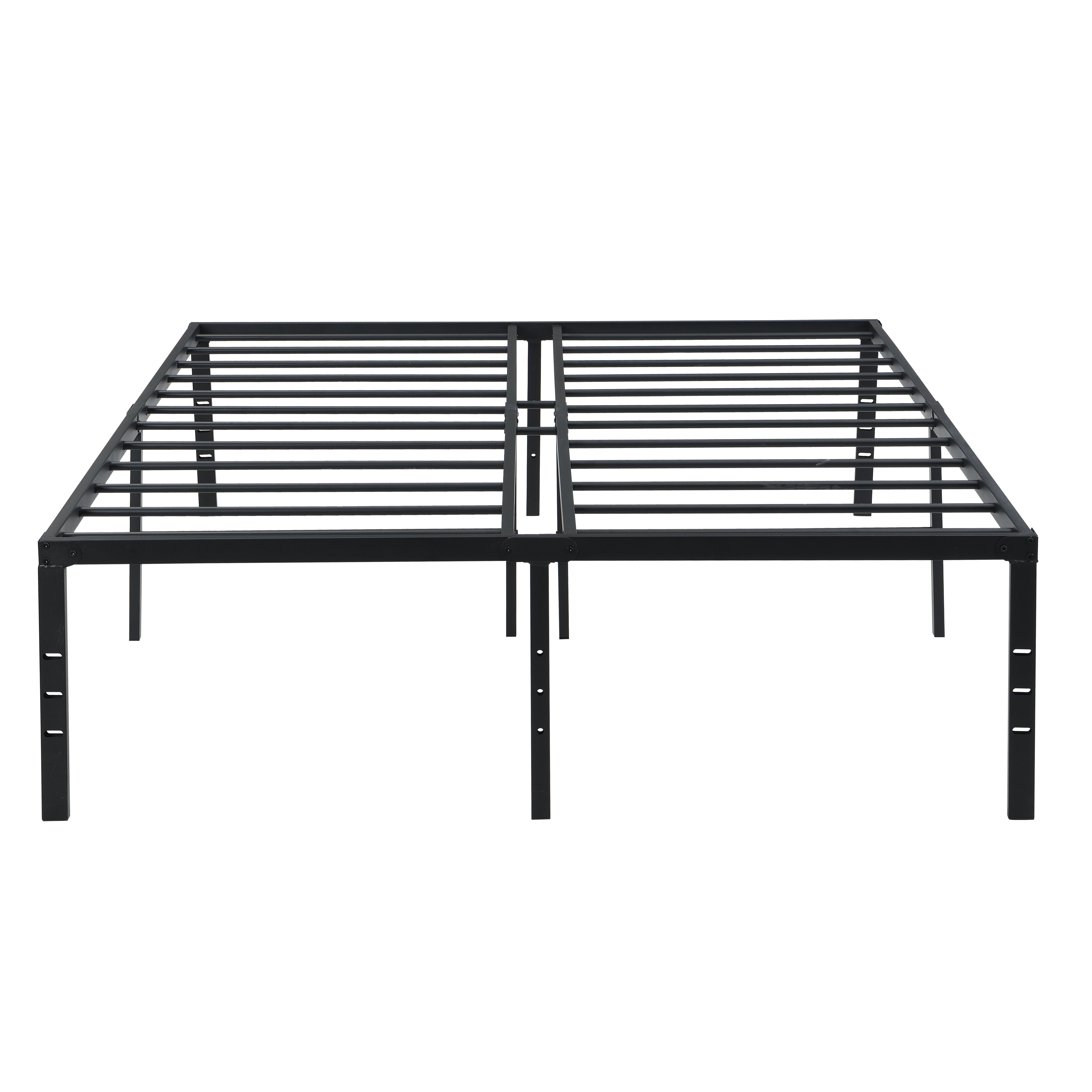 Euroco Metal Full Size Platform Bed Frame, Heavy Duty Metal Bed, Black