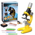 thumbnail image 1 of POINTERTECK Microscope for Kids Beginners 100X 400x 2000X Magnification Kids Science Toys Microscope Kit with Microscope Slides LED Light and Box Education Scientific Toys for Child, 1 of 8