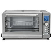 Cuisinart TOB-135 Deluxe Convection Toaster Oven Broiler, Brushed Stainless, 9.3" x 18.3" x 15.3", Silver