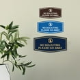 thumbnail image 4 of Fancy No Soliciting Please Go Away Sign (Navy Blue / White) - Medium, 4 of 5
