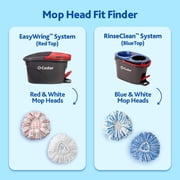 O-Cedar RinseClean Deep Clean Microfiber Spin Mop Head Replacement with Scrub Pad, Machine Washable & Reusable, 1 Count