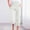 White, variant on Women's Casual Elastic Waist Straight Leg Wide Pants with Pockets for Lounge and Outdoor Wear