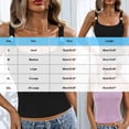 thumbnail image 4 of ClodeEU Women's Square Neck Spaghetti Strap Tank Top ,Summer Sleeveless Double Lined Basic Going Out Top Purple,Womens Plus L, 4 of 7