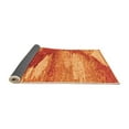 thumbnail image 2 of Ahgly Company Indoor Round Abstract Orange Modern Area Rugs, 5' Round, 2 of 4