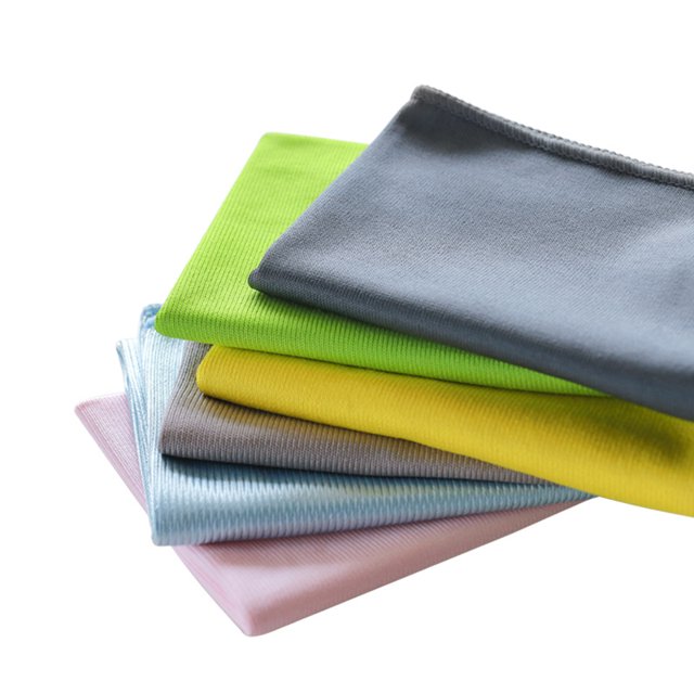 Paño de limpieza de vidrio, paño de fibra ultrafina, fuerte absorción de aceite, eliminación de artefactos de vidrio, estropajo para el hogar sin costuras