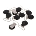 thumbnail image 1 of 10 pcs Clips para Chupete Pinza para Fabricación de Soportes para Chupetes Hugo Negro, 1 of 6