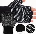 thumbnail image 6 of Glove Gloves Cotton Sports Yoga Exercise Non-slip Half Finger, 6 of 6