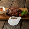 thumbnail image 4 of 2Pcs White Porcelain Gravy Boat for Thanksgiving and Banquet Use, 4 of 8