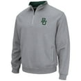 thumbnail image 2 of Men's Colosseum Heathered Gray Baylor Bears Tortugas Team Logo Quarter-Zip Jacket, 2 of 3