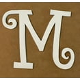 thumbnail image 3 of Wood MDF Letters, Unfinished 3'' Tall Curlz Monogram M, Wooden Craft Letter, 3 of 5